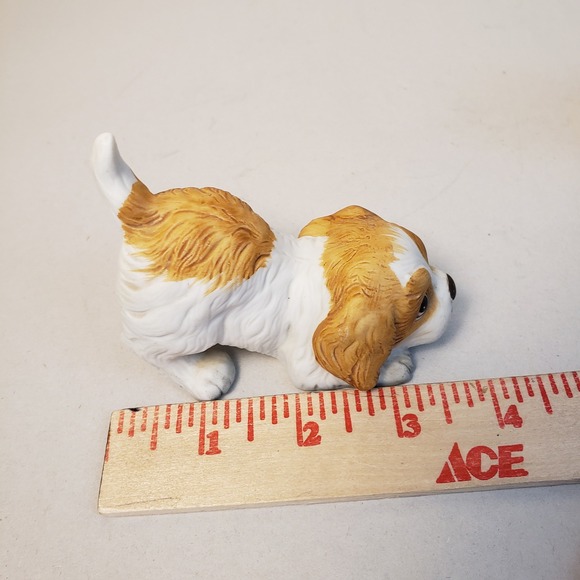 Vintage Homco Ceramic Dog Figurines Set, Spaniel Puppy Pair, Playful‎ Home Decor - Picture 9 of 12